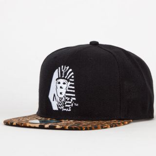 Leopard Mens Strapback Hat Black One Size For Men 227149100