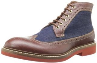 DSQUARED2 Men's Tudor Lace Up Boot, Bordeaux Scuro, 40 EU/7 M US Shoes