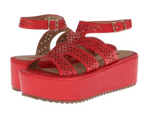 C Label Mollini 29 Womens Wedge Shoes (Red)