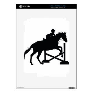 Horse Jumping Silhouette Skins For The iPad 2