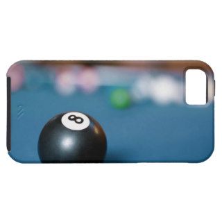 Eight ball on pool table iPhone 5 cases
