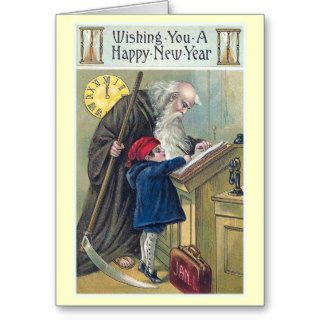 "Happy New Year" Vintage Card