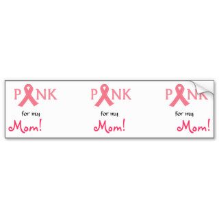 Pink ribbon Support Bumper Stickers