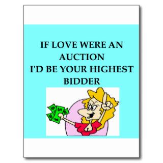 AUCTION lovers Post Card