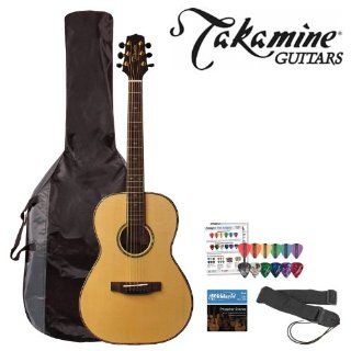 Takamine G406S   G Series FXC   New York body   Acoustic Guitar start up pack includes ChromaCast Pick Sampler & guitar strap, DAddario EJ16 phosphor bronze strings, with Gigbag Musical Instruments