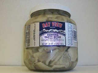 Pickled Herring in Wine Sauce   65 oz jar  Packaged Pickled Herrings  Grocery & Gourmet Food