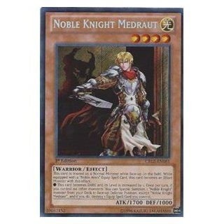 Yugioh Noble Knight Medraut 1st Ed CBLZ EN081 Secret Rare Toys & Games