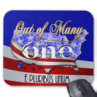 Out of Many   One Patriotic Mouse Pads