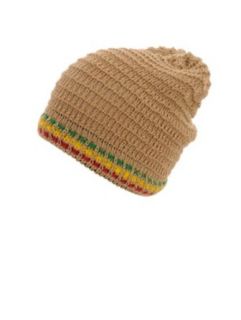 rasta4real Brown Knitted Cotton   Skull RASTA Hat at  Mens Clothing store Skull Caps