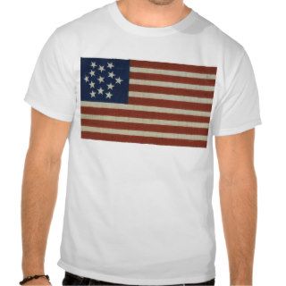 American Flag with 13 Stars Tee Shirt