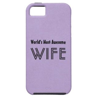 Lavender Worlds Most Awesome Wife Custom Gift Item iPhone 5 Case