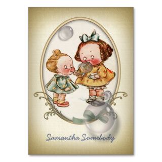 Tiny Toddlers Mini Postcard Profile Card Business Cards
