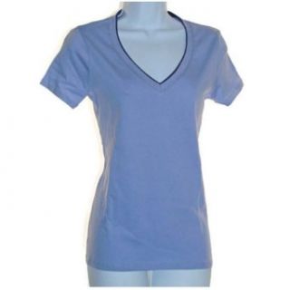 Nautica Women's Solid Short Sleeve V neck Sleep Shirt Tee