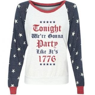 A 1776 Kind Of Party Misses Alternative Apparel Slouchy Pullover Clothing
