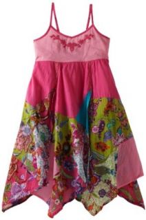 Mimi & Maggie Girls 7 16 Breezy Petals Dress, Multi, Medium 10 12 Clothing