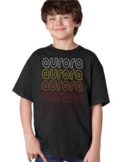 AURORA, CO Retro Style Youth Unisex T shirt / Vintage Look Colorado City Pride Tee Novelty T Shirts Clothing