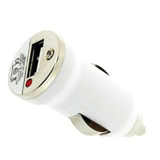 Cable Forge Bullet Car Charger for Vodafone 225 Vehicle Small Perfect Fit AC/DC USB Power Outlet to Output Rapid Charging to Cell Phone USB A Cable (White) Cell Phones & Accessories