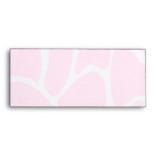 Your Letter Monogram. Custom. Pink Giraffe Pattern Envelopes