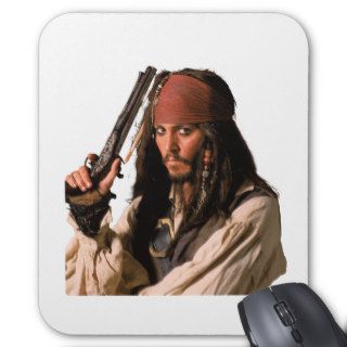 Pirates of the Caribbean Jack Sparrow with Gun Mouse Pad