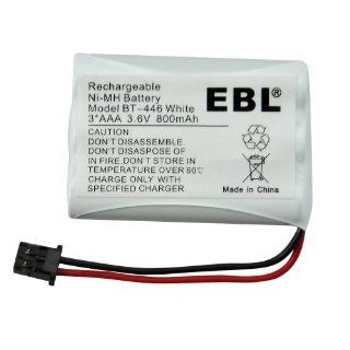 EBL 1 Pack Cordless Phone Replacement Battery for Uniden BT 446 3.6v 800mAh Rechargeable Cordless Battery For Uniden BT 446 BP 446 T400 Electronics