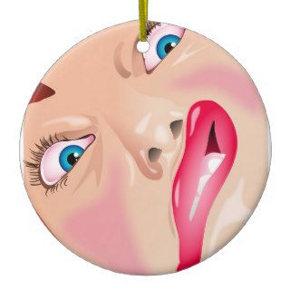 Funny Face Christmas Tree Ornament