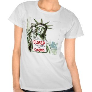Lady Liberty Closed For Repair Of Congress Funny T shirt
