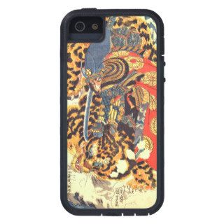 虎と戦う侍,国芳 Samurai vs Tiger, Kuniyoshi, Ukiyo e iPhone 5 Cases