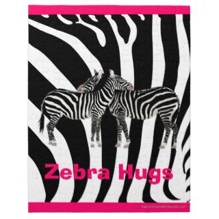 Walk On The Wild Side   Zebra Hugs Jigsaw Puzzle