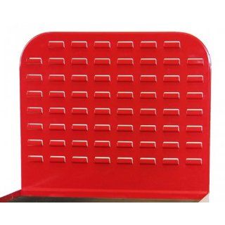 Valley Craft F89627RD Back Louvered Bin Panel, For 48" Modular Mobile Red Cabinet Tool Cabinets