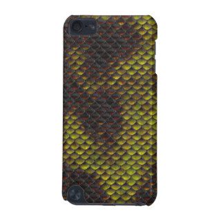 Printed Fake Green Snake Skin Camo Style Design iPod Touch 5G Cases