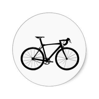 Road Bike Logo Round Sticker