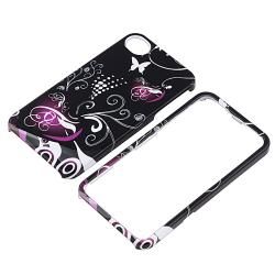 Black/ Purple Heart Case/ Travel/ Car Charger for Apple iPhone 4/ 4S BasAcc Cases & Holders