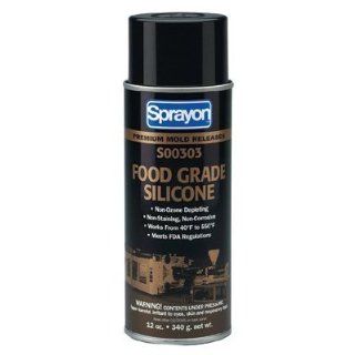 Sprayon MR303 Clear Wet Film Release Agent   12 oz Aerosol Can [  Paintable]   Food Grade   S00303 [PRICE is per CAN]   Power Tool Lubricants  