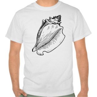 Conch Shell Sketch Tshirts