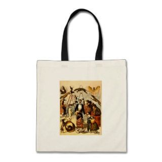 Trained Dog Act 1899   Vintage Circus Act Poster Bags