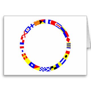 Signal Flags Ring Greeting Cards