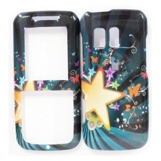 Samsung R451c Shooting Star Design Skin Cover Case Protector Hard Straight Talk NET 10 Hard Cell Phones & Accessories