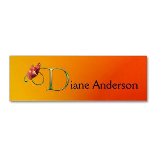 Butterfly Letter D Initial D Monogram D for HER Business Card