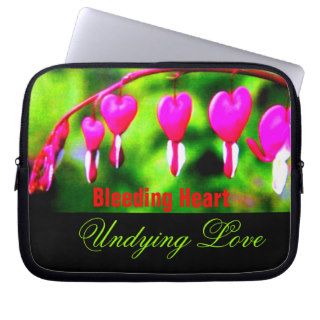 ☼✿Bleeding Heart Undying Love Laptop Sleeve✿☼