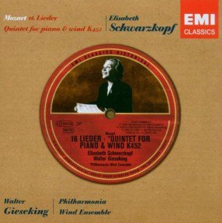 Mozart 16 Lieder / Quintet for Piano & Wind Instruments, K.452  ~ Schwarzkopf Music