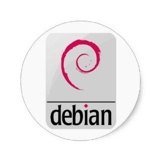 Debian Distribution Logo Sticker Toys & Games