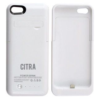 Citra 2200mAh External Battery Case Power Bank for iPhone 5C (White) Cell Phones & Accessories