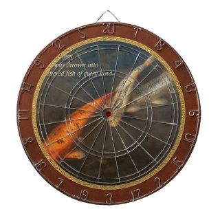 Inspirational   Gathering fish of Every kind Dart Board