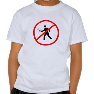 Don't run with scissors Kid's Shirt