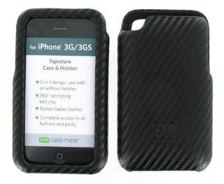 OEM case Mate Carbon Fiber Leather Case for Apple iphone 3G 3GS Cell Phones & Accessories