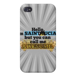 Saint Lucian, but call me Awesome iPhone 4/4S Case