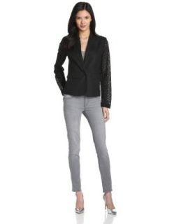 Manoukian Women's Lace Sleeve Blazer Blazers And Sports Jackets