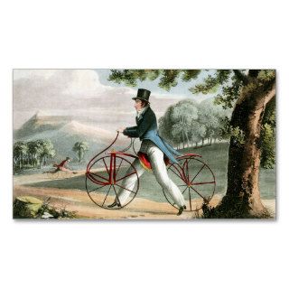 Pedestrian Hobbyhorse Vintage Bicycle Custom Business Card