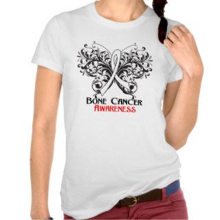Butterfly Bone Cancer Awareness Tee Shirt