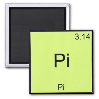 Pi   Pi Funny Math Element Chemistry T Shirt Magnets